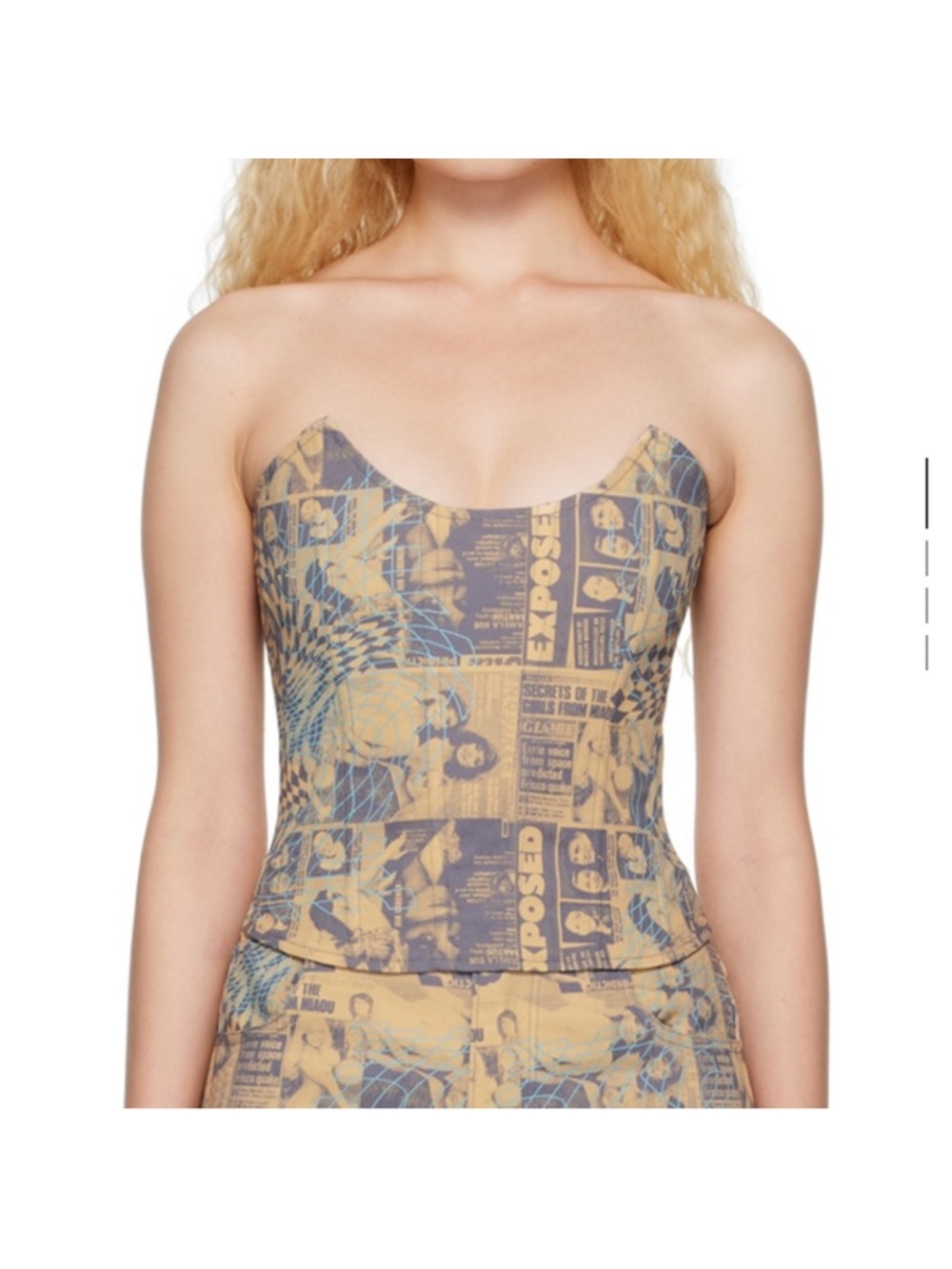 Miaou newsprint corset